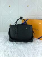 Louis Vuitton Montaigne Mm Monogram Empreinte Leather Black 33Cm M41048 - Image 2