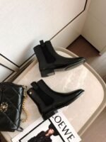 Chanel Ankle Boots With Elastic Side Panels Black - Image 8