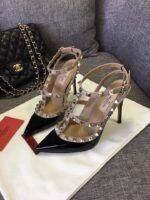Valentino Patent Rockstud Caged Pump Black 5W2S0393Vnw N91 - Image 3