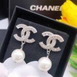Chanel Cc Silver Earrings - Image 3