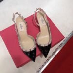 Valentino Garavani Sandals Slingback Black - Image 2