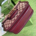 Gucci Horsebit 1955 Original Gg Shoulder Bag Burgundy 25Cm 602204 9Y9Ng 9865 - Image 7