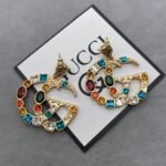 Gucci Gg Crystal In Gold Earrings - Image 5