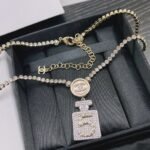 Chanel Resin Crystal Cc No 5 Perfume Bottle Necklace - Image 2