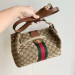Gucci Vanity Medium Top Handle Bag Beige And Brown GG Canvas 27Cm ‎857799 FAFUF 9870 - Image 4