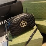 Summer Set: Gucci Marmont Small Matelasse Shoulder Bag Black And Princetown Gg Slippers Leather Black - Image 2