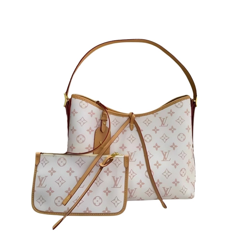 10-7-6 Louis Vuitton Carryall PM Bag Pink 30Cm - Image 1
