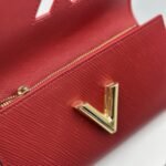 Louis Vuitton Coquelicot Epi Leather Twist Wallet Red 19Cm - Image 5
