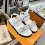 Louis Vuitton Sunset Flat Comfort Sandal White 1Aidix - Image 2