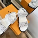 Louis Vuitton Sunset Flat Comfort Sandal White 1Aidix - Image 7