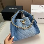 Chanel 25 Small Handbag Washed Denim Blue 26Cm As5293 B20603 U0475 - Image 3
