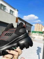 Prada Cloudbust Thunder Knit Black Red 2Eg293 3Lgn F0002 - Image 4