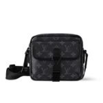 Louis Vuitton Getaway Messenger Monogram Eclipse Bag Black 20Cm M12518