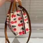 Valentino Garavani Vlogo Signature Cherryfic Motif Bag Beige 26Cm - Image 4