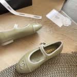 Chanel Mary Jane Ballet Flat Dark Green - Image 6