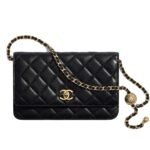 Chanel Classic Wallet On Chain Black 19Cm