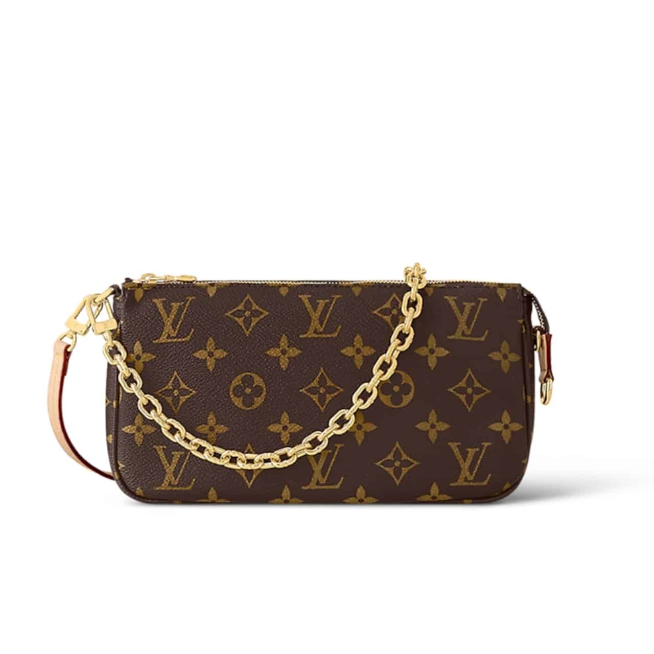 116-8 Louis Vuitton Pochette Accessoires Monogram Bag Brown 23Cm - Image 1