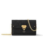 Louis Vuitton Vavin Chain Wallet Black 19Cm M67839