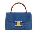Celine Nino Teen Denim Bag Blue 20Cm