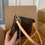 Louis Vuitton Pochette Accessoires Monogram Bag Brown 23Cm - Image 9