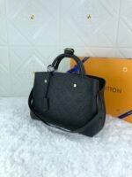 Louis Vuitton Montaigne Mm Monogram Empreinte Leather Black 33Cm M41048 - Image 3