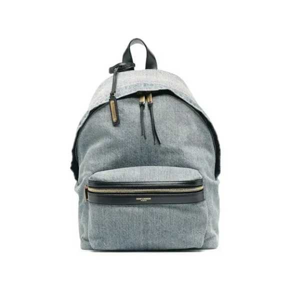 13-1-15-compressed-2 Saint Laurent City Denim Backpack Bags Blue - Image 1