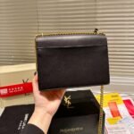 Saint Laurent Sunset Medium Chain Bag In Smooth Leather Bag Beige Black 22Cm 442906D42Ew1089 - Image 5