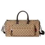 Gucci Medium Gg Duffle Bag Beige And Dark Brown 45Cm ‎800185 Faduj 9854