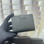 Gift Set: Prada Medium Handbag Black And Saffiano Vertical Short Wallet - Image 10