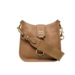 Miu Miu Carabiner Detail Shoulder Bag Brown 21Cm