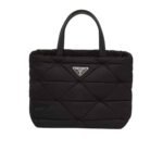 Prada Re Nylon Padded Tote Bag Black 23Cm 1Bg373 Rdjn F0002 O1O