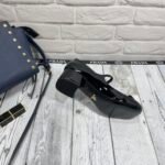 Prada Women’S Logo Patch Heeled Pumps Black 1I768Mf045069 - Image 9