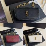 Saint Laurent Gaby Phone Case Bag Blanc Vintage 19Cm 7540511El079207 - Image 9