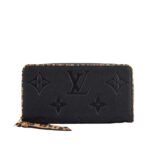 Louis Vuitton Zippy Wallet Wild At Heart Monogram Empreinte Giant Black 19Cm M80680