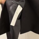 Celine Military Jacket In Diagonal Wool Black 2V34P092D 38No - Image 5