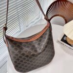 Celine Medium Heloise Bag In Triomphe Canvas Tan 30Cm 114712Fqm 04Lu - Image 2