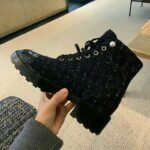 Chanel Ankle Boots In Tweed Black G35154 Y53934 K1842 - Image 6