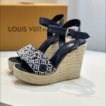 Louis Vuitton Helios Wedge Espadrille Marine 1Ahlkq - Image 2
