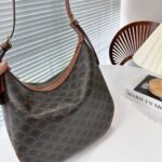 Celine Medium Heloise Bag In Triomphe Canvas Tan 30Cm 114712Fqm 04Lu - Image 5