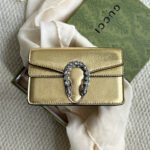Gucci Women’S Dionysus Mini Bag Gold Lame 16Cm 476432 1Trbn 8089 - Image 3
