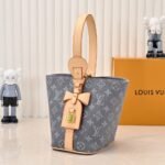 Louis Vuitton All In BB Monogram Denim Grey 18Cm - Image 4