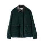 Miumiu Padded Corduroy Blouson Billiard Green Ml1326 1795 F0L76 S Ooo