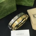 Gucci Cuff Bracelet Gold 8Mm - Image 4