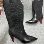 Christian Louboutin Santia Botta 85 Boots Black 3250414Bk01 - Image 6