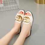 Gucci Princetown Gg Slippers Leather White - Image 4