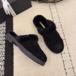 Chanel Suede Mules Black G45939 B17918 94305 - Image 6