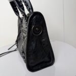 Balenciaga Le City Bag Small Arena Brass Hardware In Black 30cm 8114422ABEK1000 - Image 5
