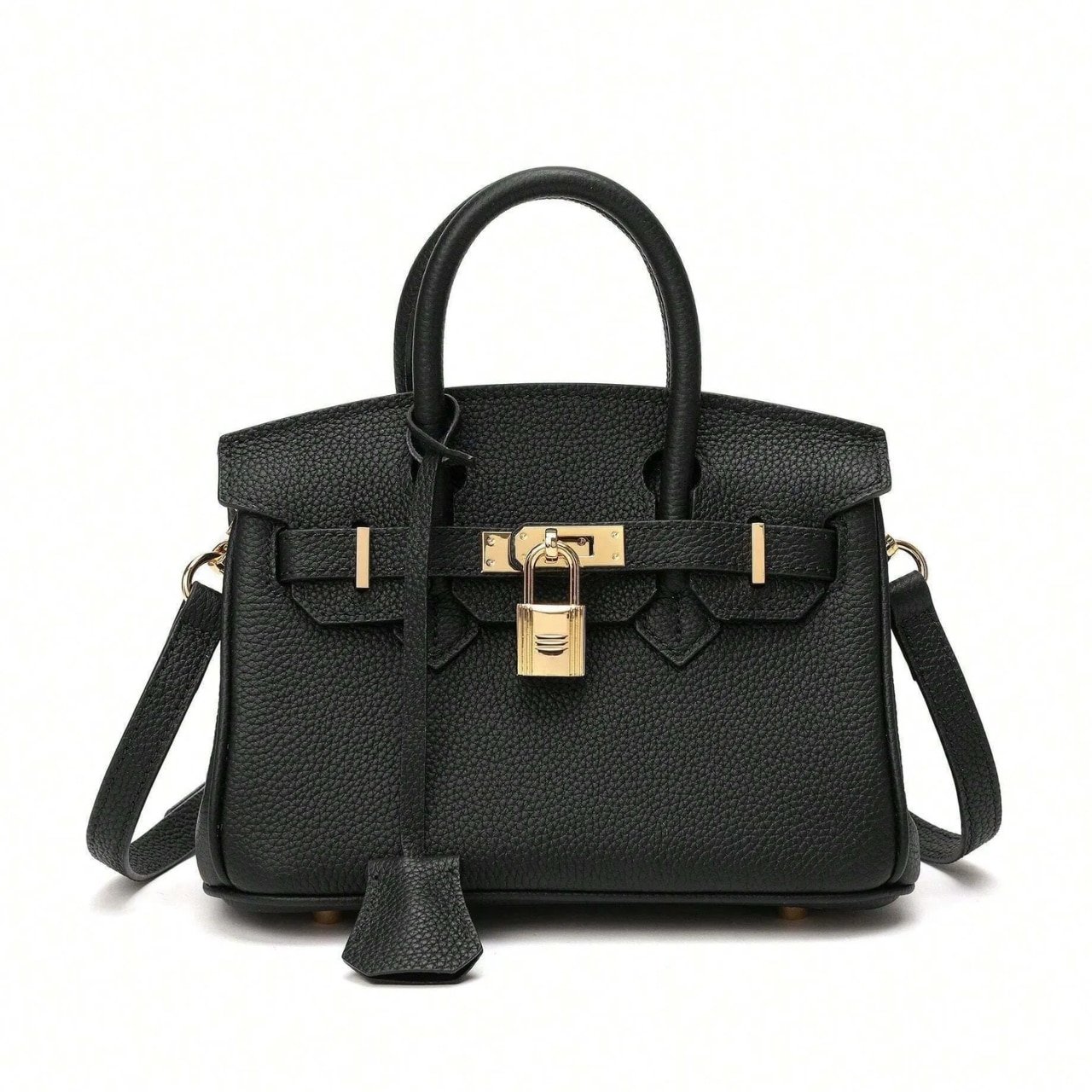 28-29 Hermes Birkin Mini Gold Hardware Epsom Black 20Cm - Image 1