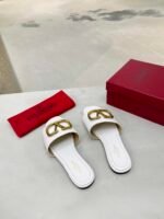 Valentino Garavani Vlogo Signature Slide Sandal White - Image 2