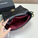 Chanel 19 Handbag Shiny Gold And Silver Tone Black 26Cm AS1160 B04852 94305 - Image 3